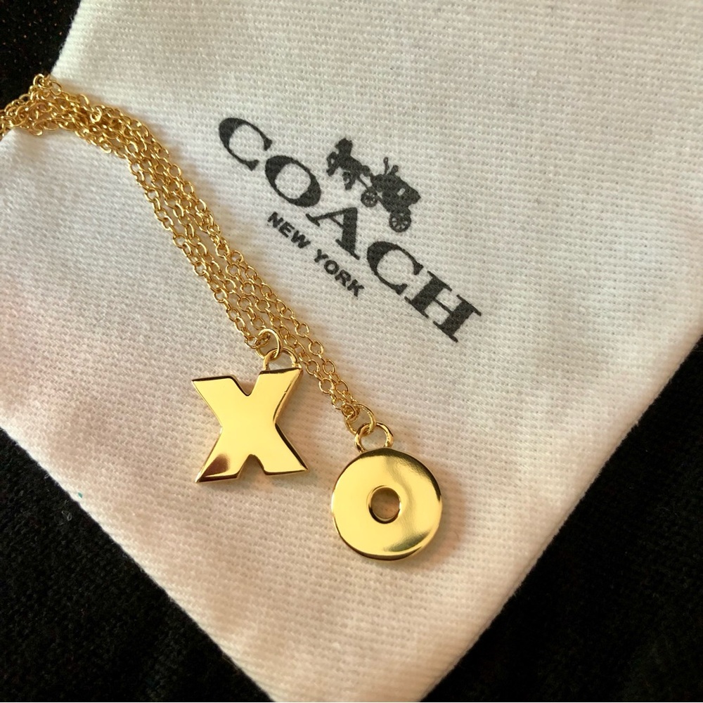 Coach NWOT Alphabet Necklaces XO w/ Dustbag - Picture 4 of 7